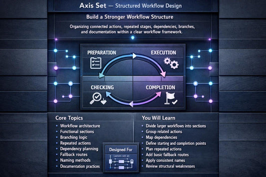 A digital cover or promotional graphic for a product titled 'Asix Set', featuring a dark futuristic interface with glowing blue text and interface elements on a black background.