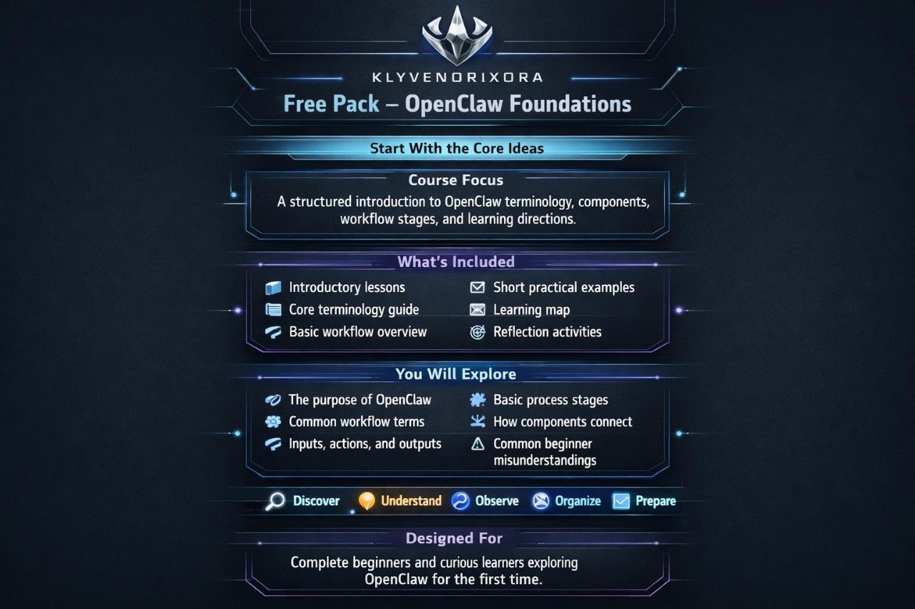 A digital cover or promotional graphic for a product titled 'Free Pack', featuring a dark futuristic interface with glowing blue text and interface elements on a black background.
