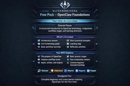 A digital cover or promotional graphic for a product titled 'Free Pack', featuring a dark futuristic interface with glowing blue text and interface elements on a black background.