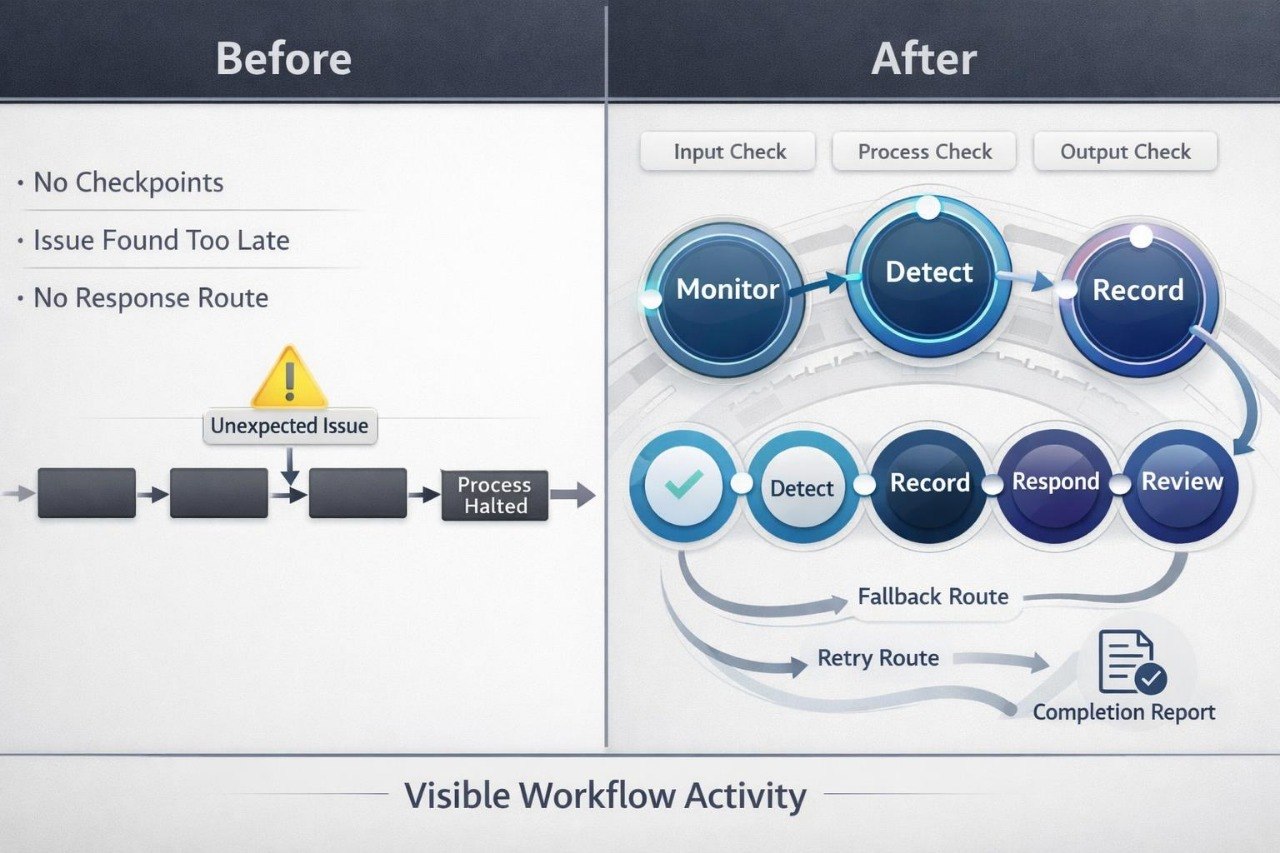 A digital infographic comparing 'Before' and 'After' states of systems engineering, presented on a dark chalkboard background. The left side, labeled 'Before', shows a cluttered, messy diagram with various tech icons, warning signs, and text like 'Separate Technical Skills' and 'Fragmented Project Plan'.